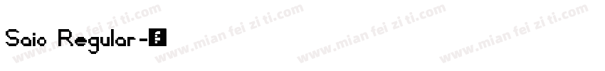Saio Regular字体转换